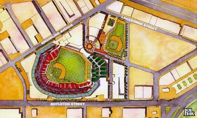 Site plan for the new Fenway Park