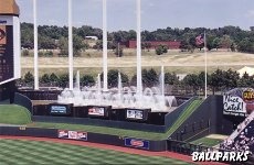 Right field fountains