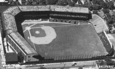 Aerial view of League Park