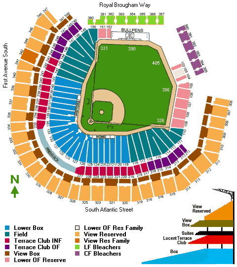 Seattle Mariners Safeco Field Seating Chart