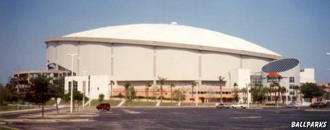 Eastern view of Tropicana Field
