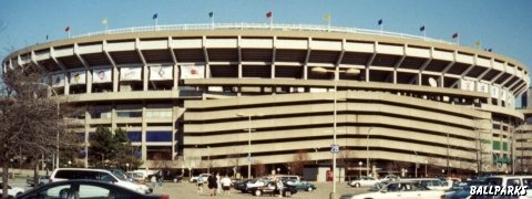 Three Rivers Stadium from the west parking lot