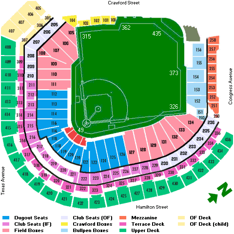 Houston Astros Baseball Map MLB Stadium Map Ballpark Map 