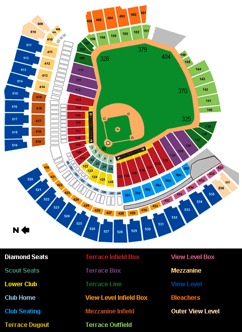 detailed great american ballpark seating chart