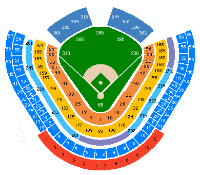 Dodger Seating Chart View