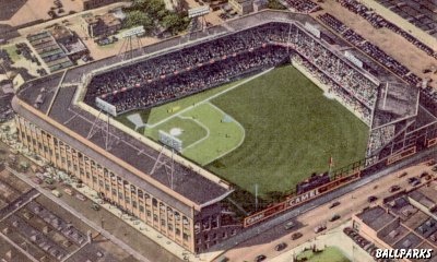 Aerial view of Ebbets Field