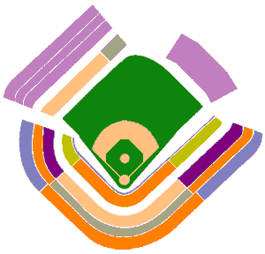 Mile High Stadium seating diagram