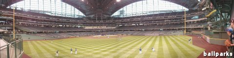 Miller Park from the outfield
